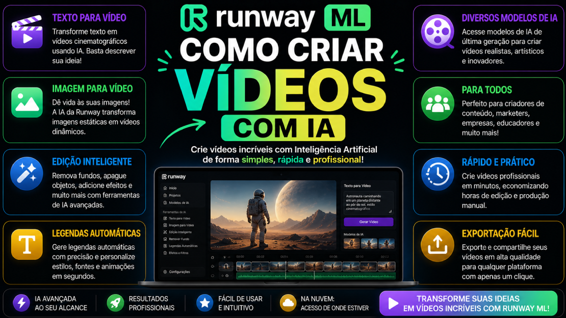 Runway ML: Como Criar Vídeos com IA