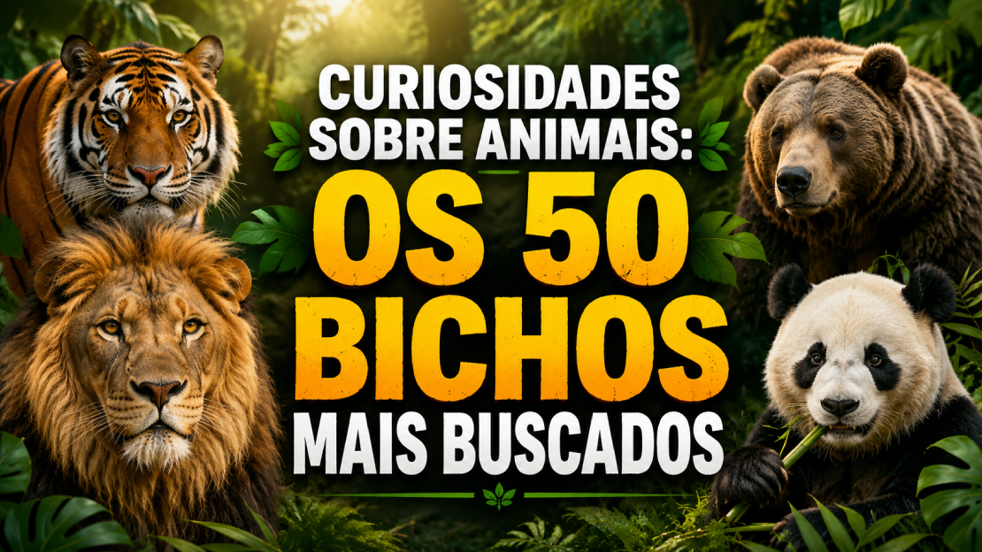 Curiosidades sobre animais: os 50 bichos mais buscados