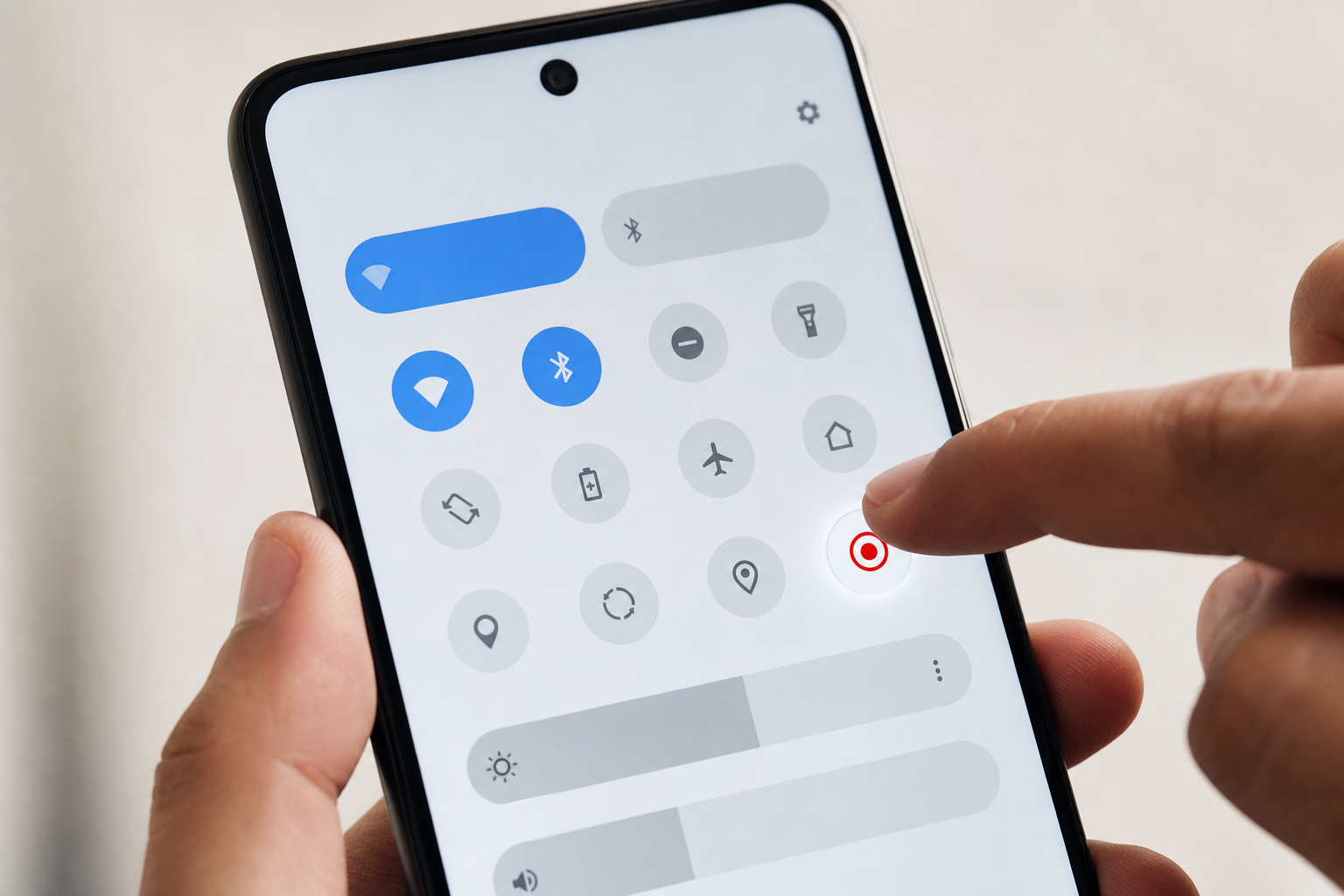 Android: atalho no menu rápido