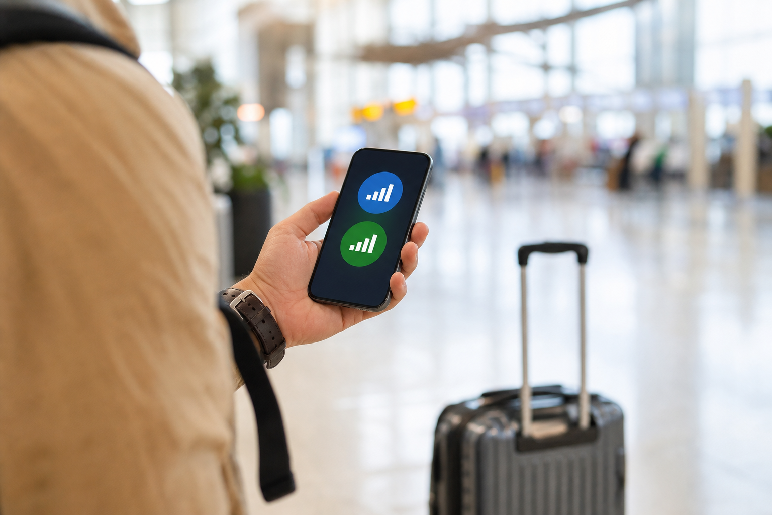 Viagem e chip local sem bagunça