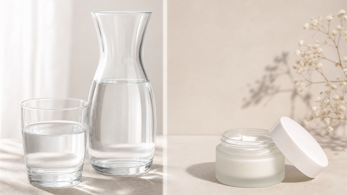 Água e Creme Cumprem Funções Diferentes