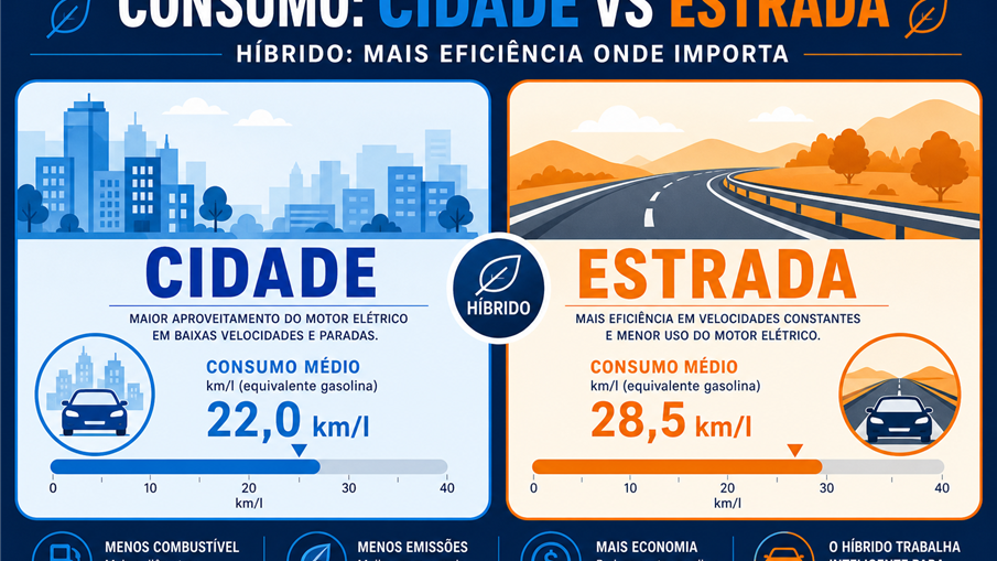 Consumo Real na Cidade e Estrada