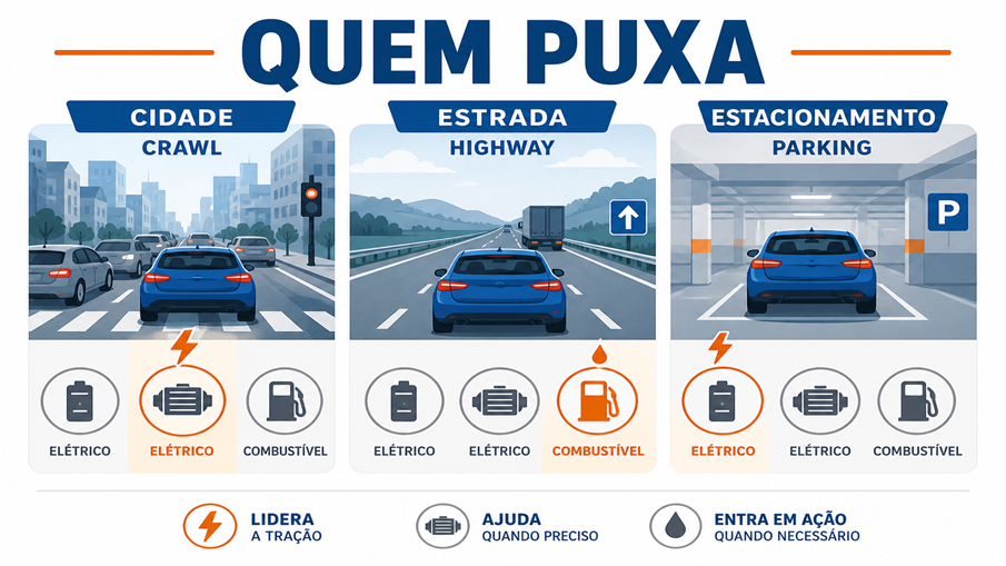 Quem Puxa em Cada Trecho Quem Puxa em Cada Trecho