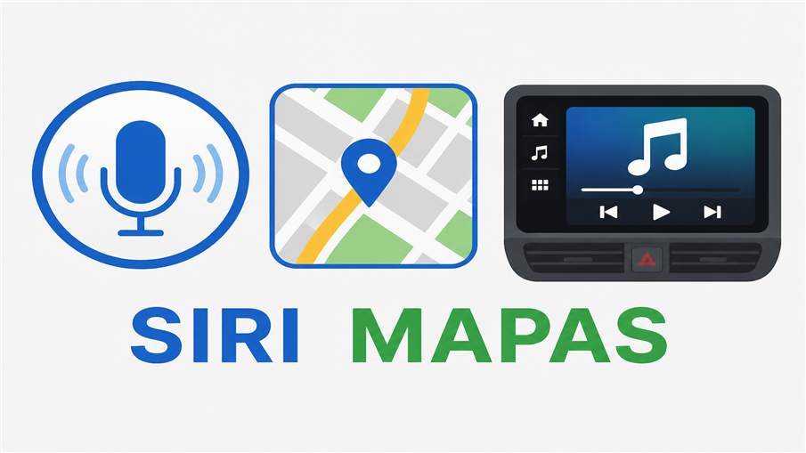 Siri Mapas e Áudio