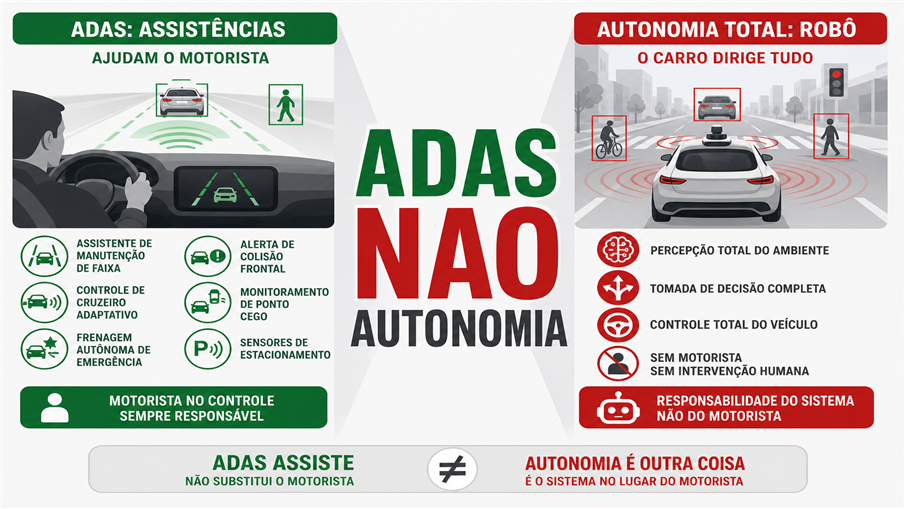 Adas Não e Autonomia Adas Não e Autonomia