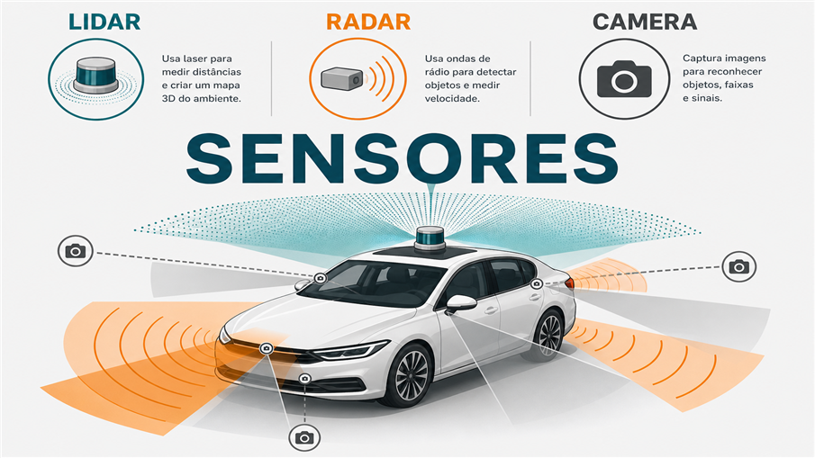 Lidar Radar e Câmeras Lidar Radar e Câmeras