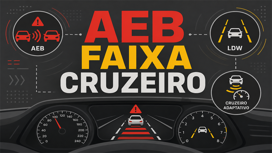 AEB, Faixa e Cruzeiro Adaptativo AEB, Faixa e Cruzeiro Adaptativo